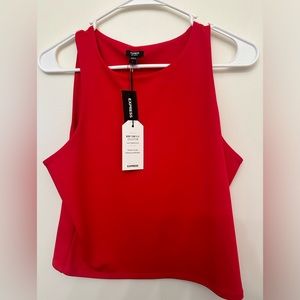 Body contour high Compression high neck cropped tank NWT